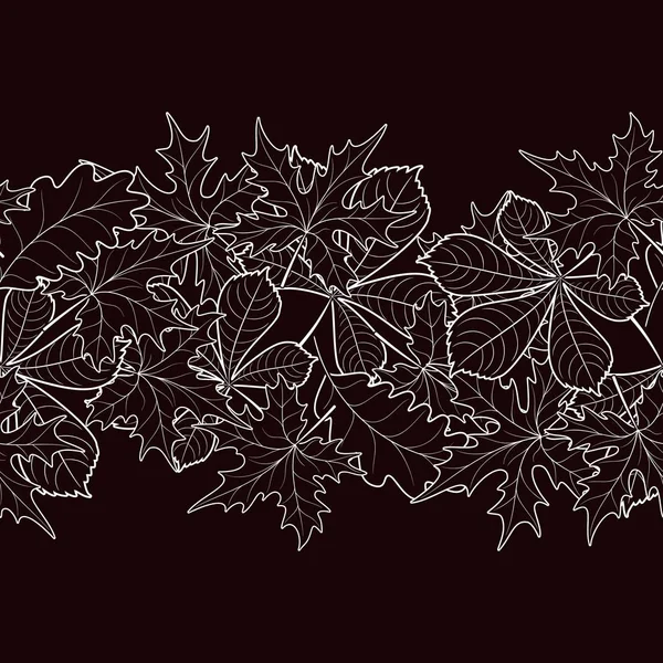 sonbahar yaprakları kahverengi bir arka plan üzerinde desen