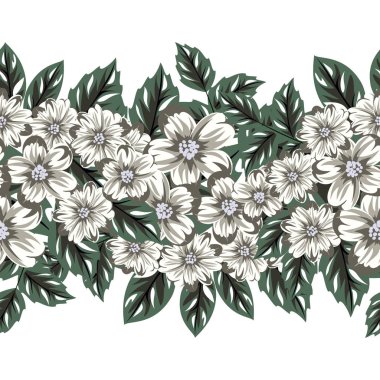 vektör sorunsuz çiçek deseni