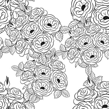 Kusursuz monokrom deseni