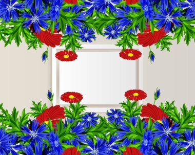 vektör çerçeve çiçek