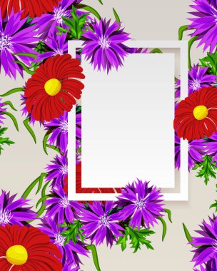 vektör çerçeve çiçek