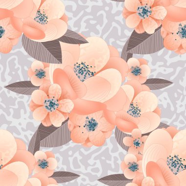 vektör sorunsuz çiçek deseni