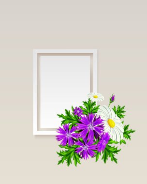 vektör çerçeve çiçek