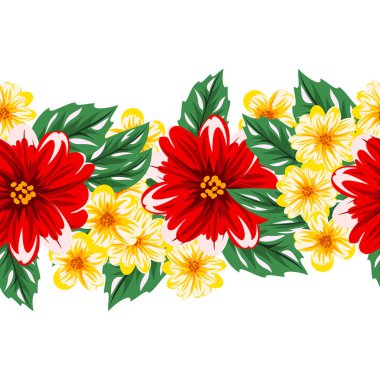 vektör sorunsuz çiçek deseni 