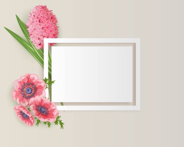 vektör çerçeve çiçek 