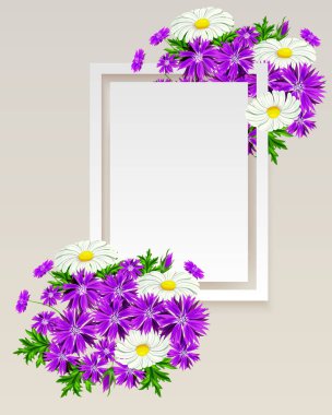 vektör çerçeve çiçek