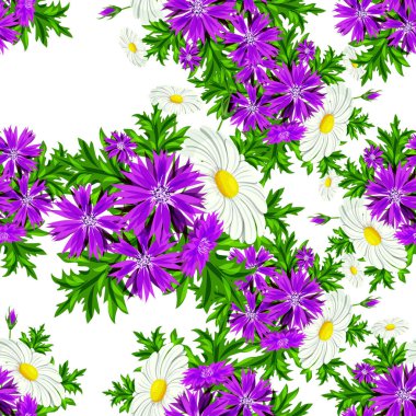 vektör sorunsuz çiçek deseni