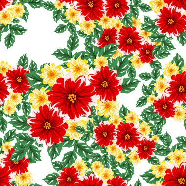 vektör sorunsuz çiçek deseni