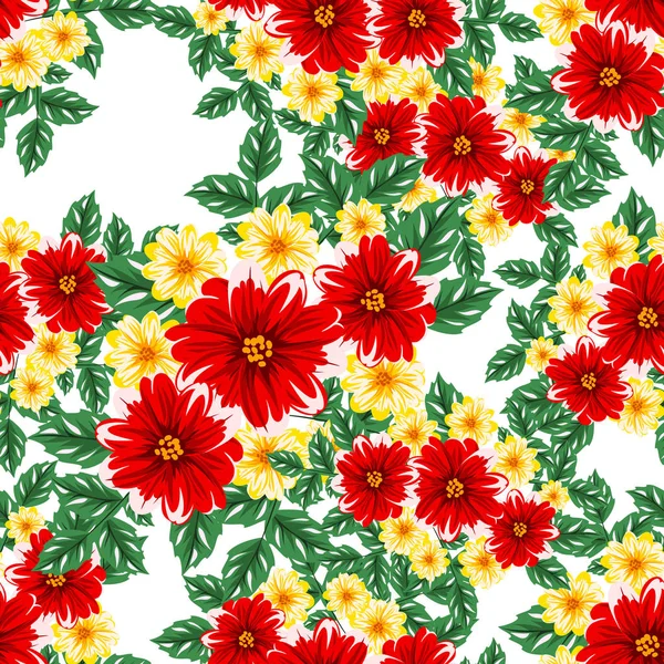 vektör sorunsuz çiçek deseni