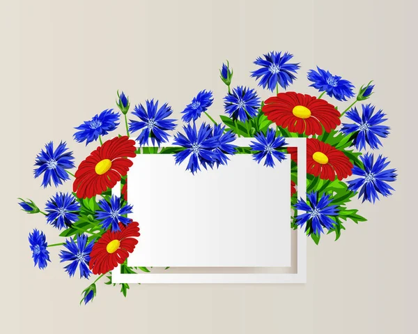 vektör çerçeve çiçek 