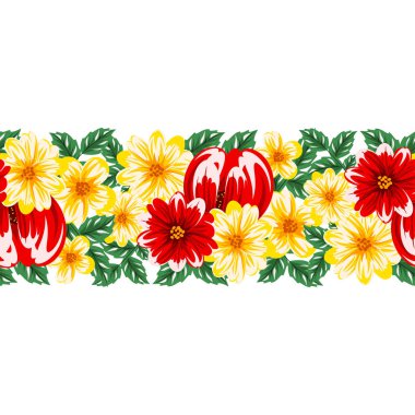 vektör sorunsuz çiçek deseni