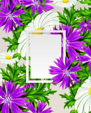 vektör çerçeve çiçek 