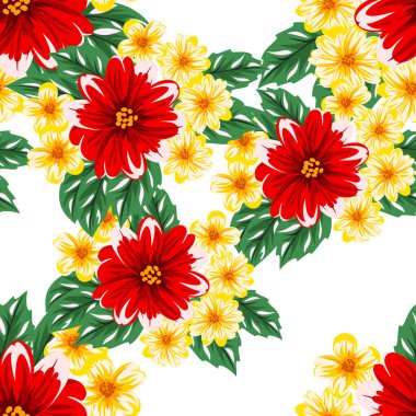 vektör sorunsuz çiçek deseni