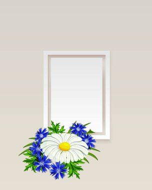 vektör çerçeve çiçek 