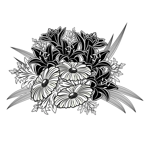 çiçekler tek renkli buket