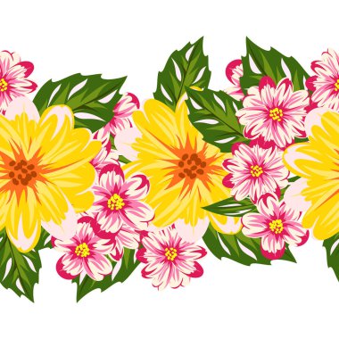 vektör sorunsuz çiçek deseni