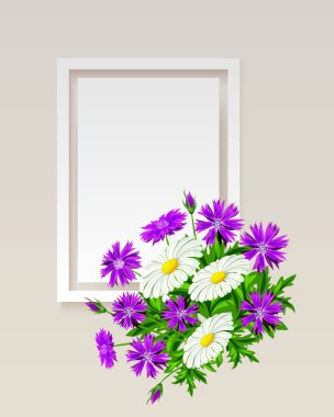 vektör çerçeve çiçek