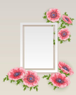 vektör çerçeve çiçek