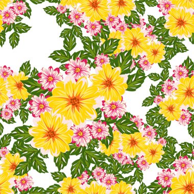 vektör sorunsuz çiçek deseni