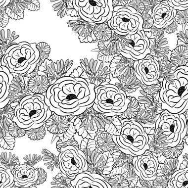 Kusursuz monokrom deseni 