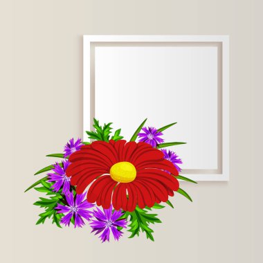 vektör çerçeve çiçek