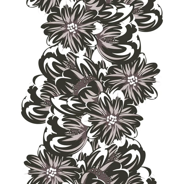 Modèle de fleur sans couture vectoriel — Image vectorielle