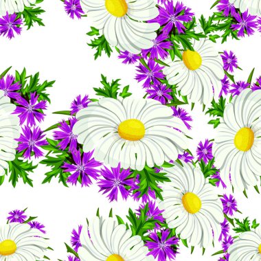 vektör sorunsuz çiçek deseni