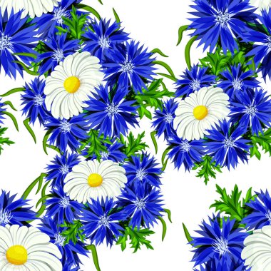 vektör sorunsuz çiçek deseni