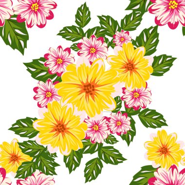 vektör sorunsuz çiçek deseni