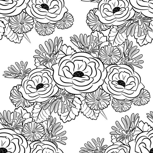 Kusursuz monokrom deseni 