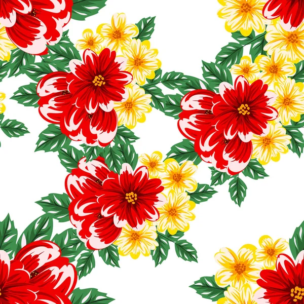 vektör sorunsuz çiçek deseni