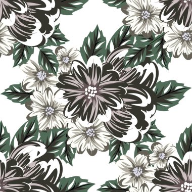 vektör sorunsuz çiçek deseni