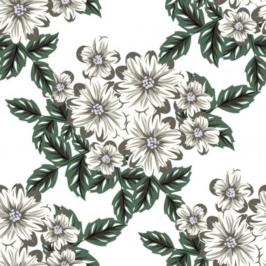 vektör sorunsuz çiçek deseni 