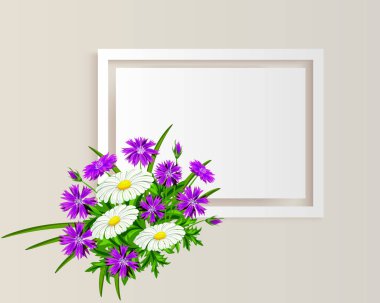 vektör çerçeve çiçek 