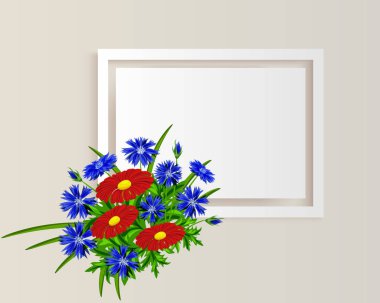 vektör çerçeve çiçek 