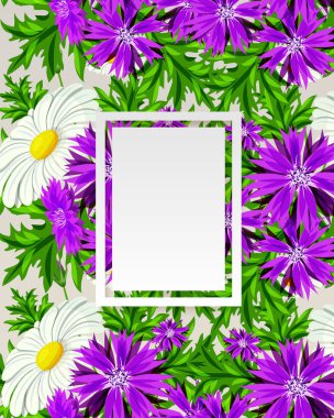 vektör çerçeve çiçek