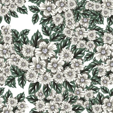 vektör sorunsuz çiçek deseni