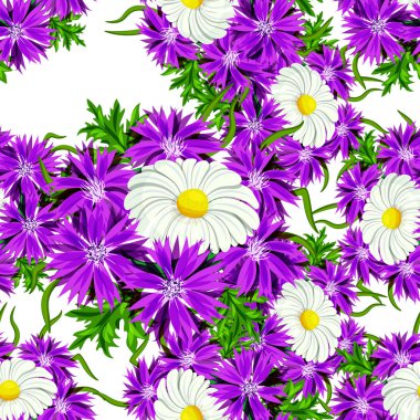 vektör sorunsuz çiçek deseni