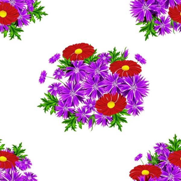 vektör sorunsuz çiçek deseni 