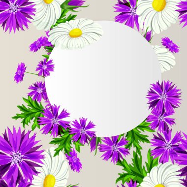 vektör çerçeve çiçek