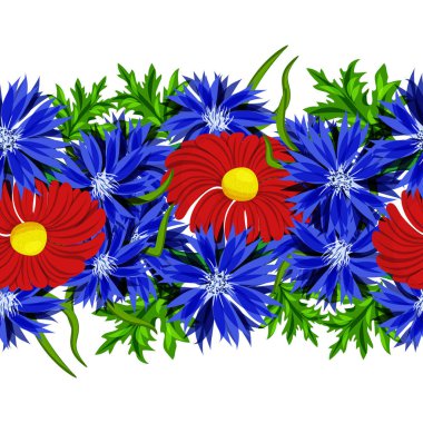 vektör sorunsuz çiçek deseni 