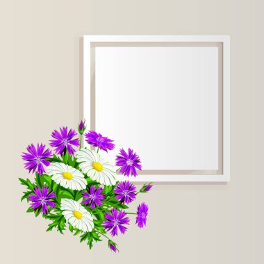 vektör çerçeve çiçek