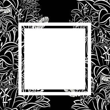 vektör çerçeve çiçek