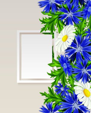 vektör çerçeve çiçek