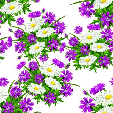 vektör sorunsuz çiçek deseni