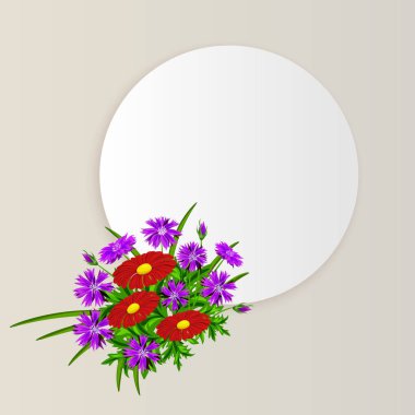 vektör çerçeve çiçek