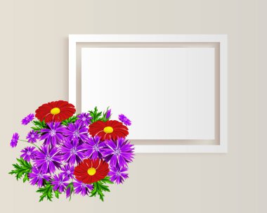 vektör çerçeve çiçek