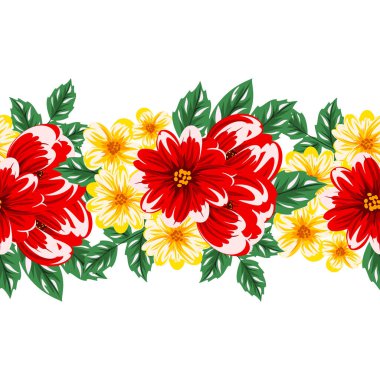 vektör sorunsuz çiçek deseni