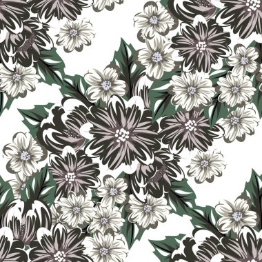 vektör sorunsuz çiçek deseni