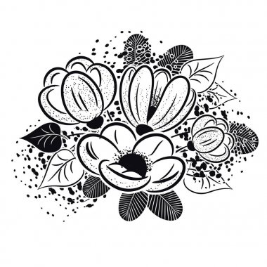 çiçekler tek renkli buket